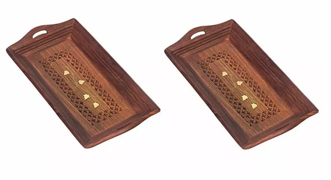 Wooden Coffee tray set of 2 uploaded by business on 8/2/2022