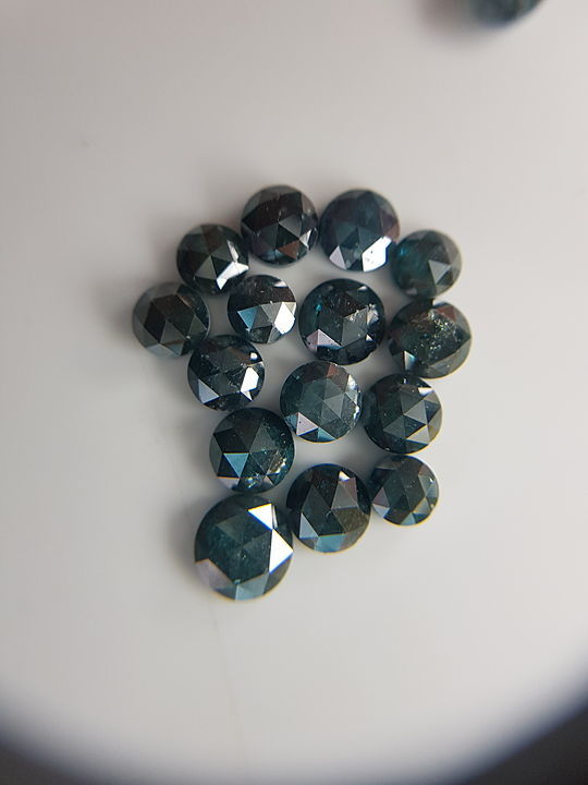 Blue trited real daimond rose cut uploaded by MANAN DIAMOND on 11/20/2020