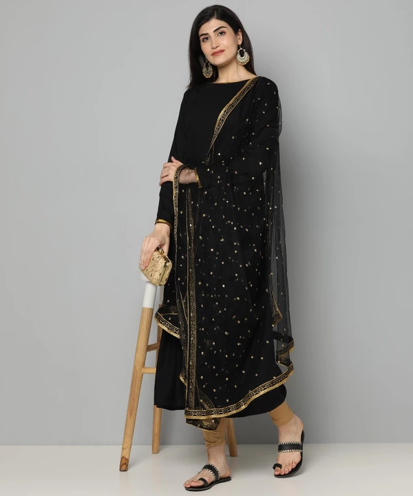 Rayon Gown Kurti With Embroidery dupatta set  uploaded by Pooja Trends on 8/2/2022