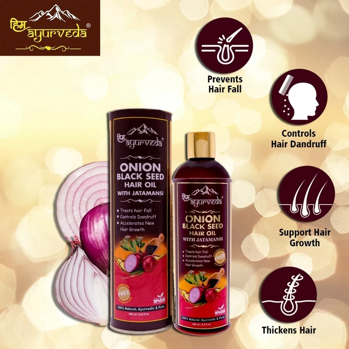HIM AYURVEDA ONION BLACK SEEDS HAIR OIL uploaded by business on 8/2/2022