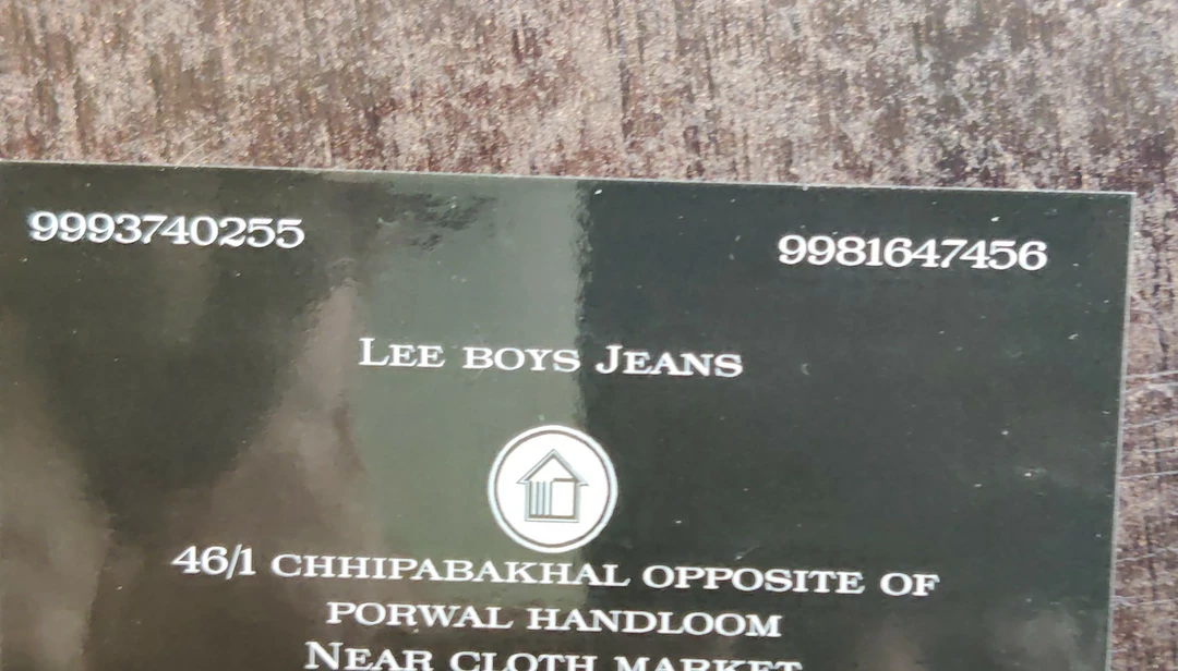 Visiting card store images of Lee boys jeans