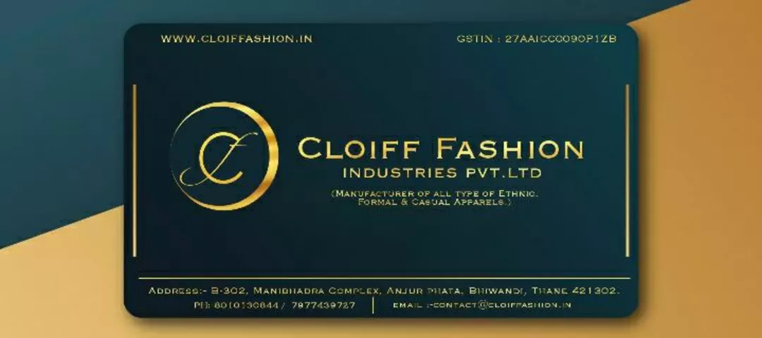 Visiting card store images of Cloiff Fashion Industries Pvt.Ltd
