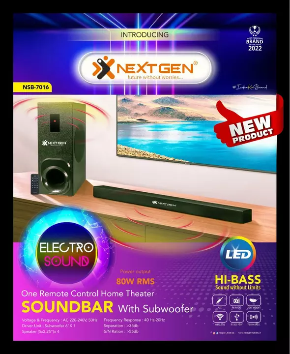 Sound bar best for led tv  uploaded by business on 8/2/2022