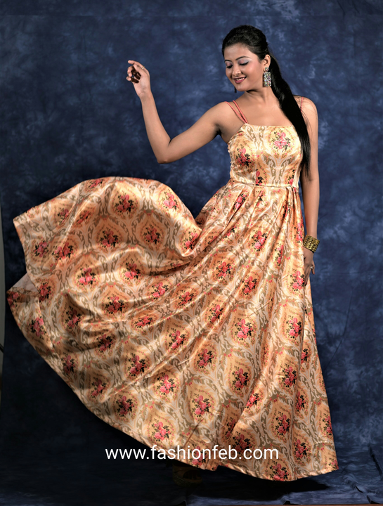 Digital print Gown uploaded by business on 8/3/2022