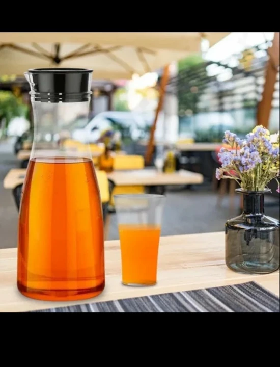 TRANSPARENT UNBREAKABLE WATER JUICY JUG AND 6 PCS. GLASS COMBO SET FOR DINING TABLE OFFICE uploaded by H&K INTERNATIONAL on 8/3/2022