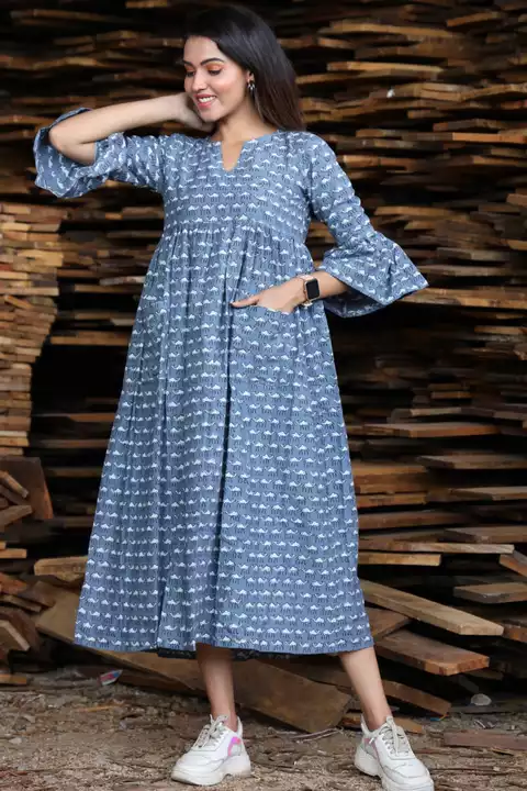 Cotton one piece dress uploaded by Indiana Creations  on 8/3/2022