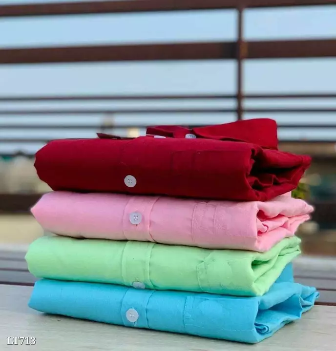 Post image Catalog Name: Plain shirts for him
Size M-38 L-40 XL-42 Xxl-44Awosome colorsCotton fabricChemical washedFull sleeves
Opening video is compulsory for all orders 1099Free Shipping. COD Available.