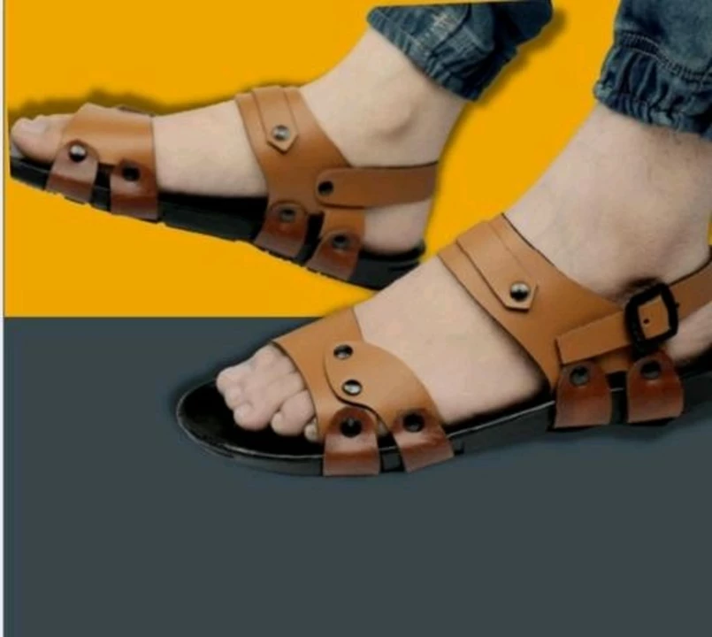 📣🥳 Lazy21 Tan 🤎 Comfort And Trendy Daily wear Buckle Sandals For Men 😍 uploaded by www.lazy21.com on 8/3/2022