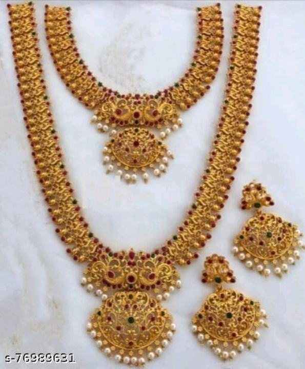 Checkout this latest Jewellery Set Product Name: *Twinkling Beautiful Jewellery Sets* Base Metal: Al uploaded by Girls shopping zone on 8/3/2022
