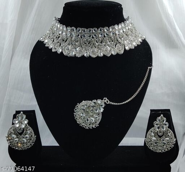 Silver necklace  uploaded by Sudha Creations  on 8/3/2022