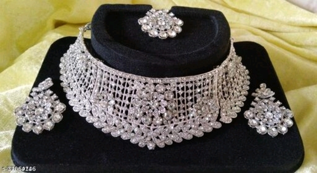 Silver necklace  uploaded by Sudha Creations  on 8/3/2022