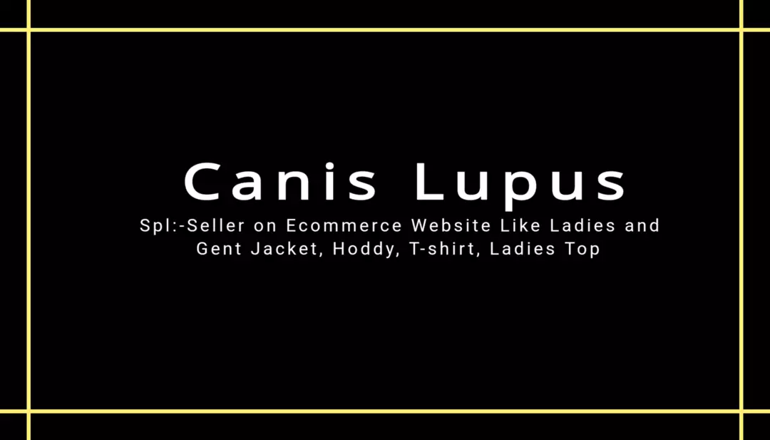 Visiting card store images of Canis Lupus