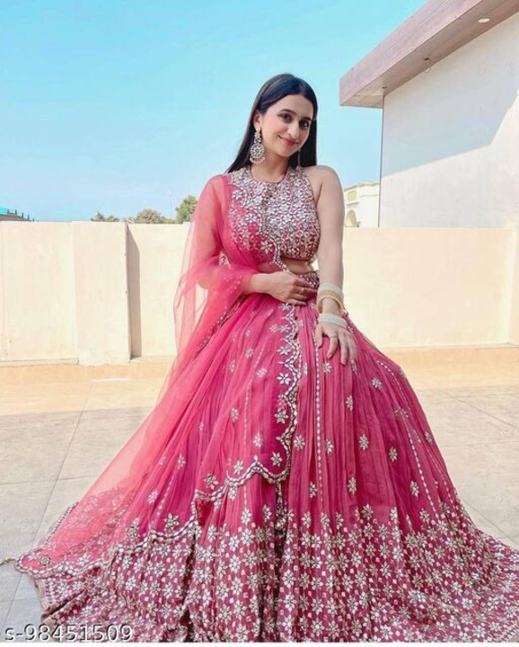 Catalog Name:*Aishani Sensational Women Lehenga* Topwear Fabric: Georgette uploaded by Home delivery All products on 8/3/2022