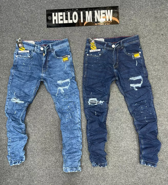Post image only wholesale no retails ripped denim fabric imp fabric for more info call or whatsapp 9315824047