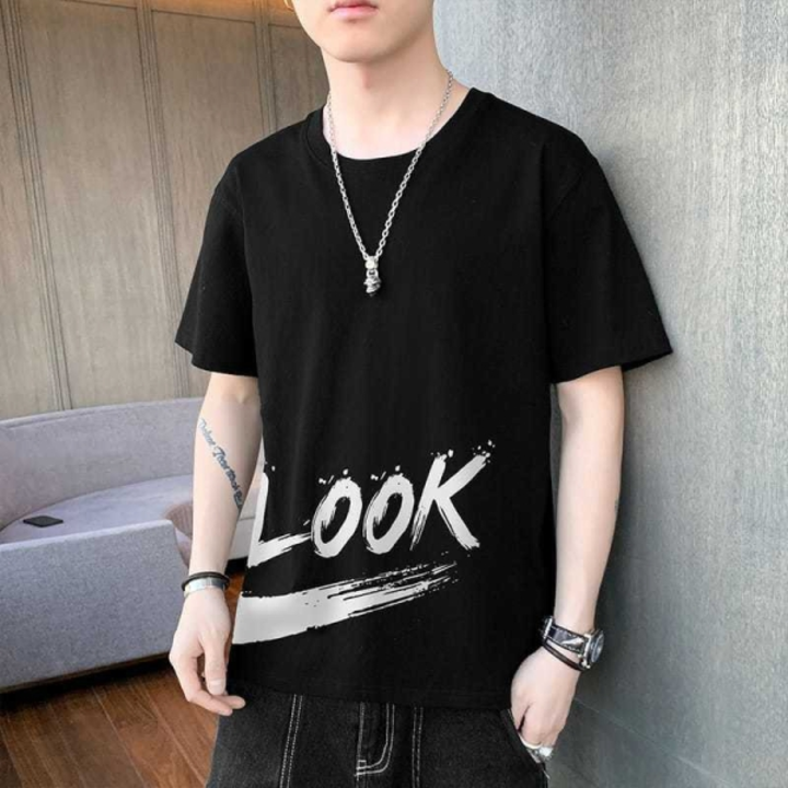 Printed Men Black T-Shirt uploaded by Fashion Shop on 8/3/2022
