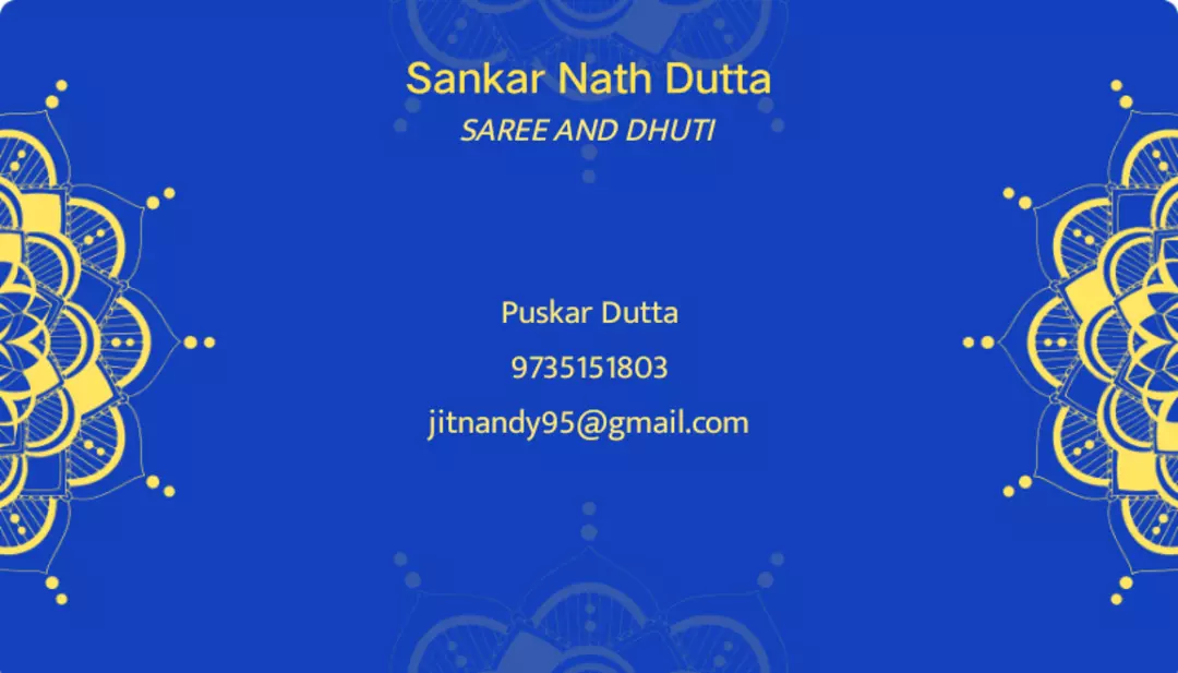 Visiting card store images of Sankar Nath Dutta