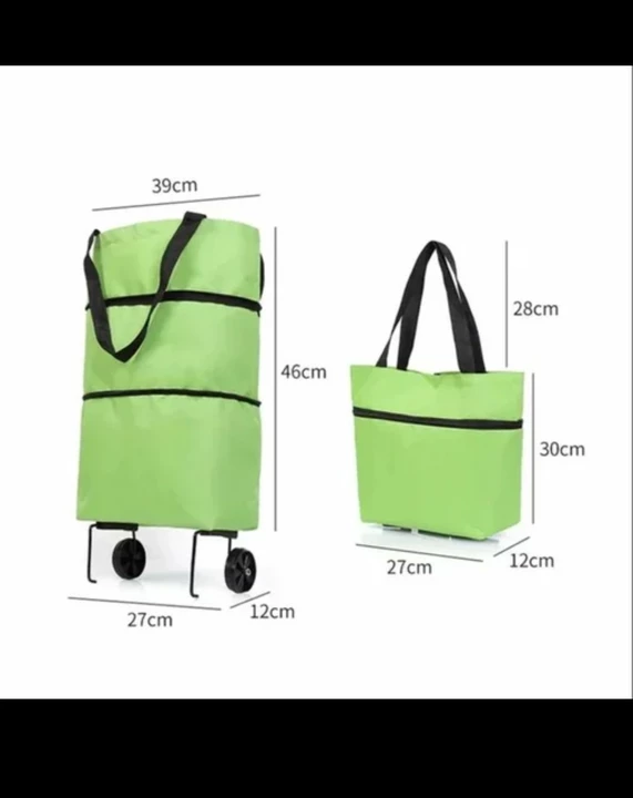 Folding Cart Bags Trolley Shopping Bag For Travel Luggage uploaded by H&K INTERNATIONAL on 8/3/2022