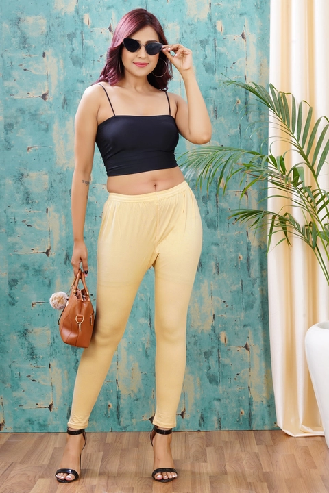 Saika Ankle Length Leggings 4 way premium quality Cotton Lycra uploaded by business on 8/3/2022