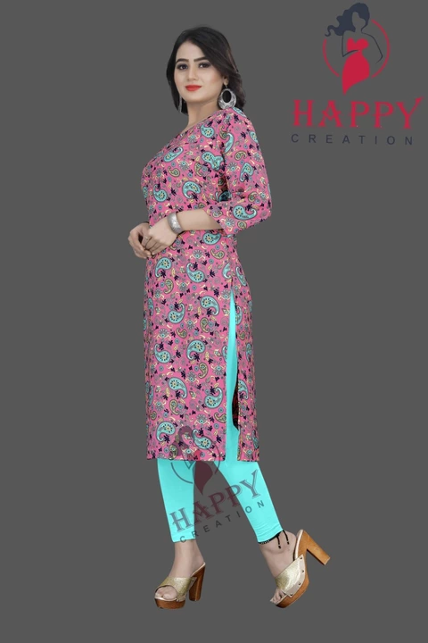 Women printed kurati uploaded by Happy creations on 8/3/2022