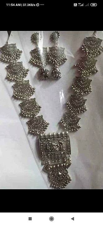 Long oxidised jewellery uploaded by business on 11/21/2020