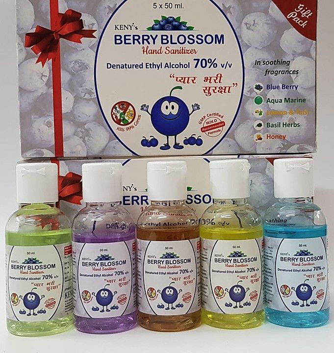 Berry blossom hand sanitizer 50 ml( pack of 5) uploaded by business on 11/21/2020