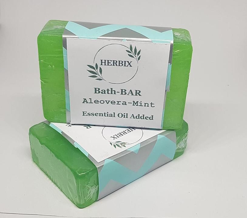 Aleovera Mint Handmade herbal soap base uploaded by business on 11/21/2020